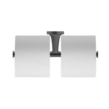 Duravit Starck T Двойной держатель туалетной бумаги настенный цвет черный матовый