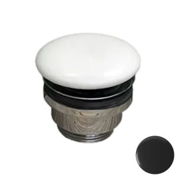 Донный клапан универсальный 1”1/4 с керамической крышкой GSG Ceramic Design PILTONUNIAR002 черный глянцевый