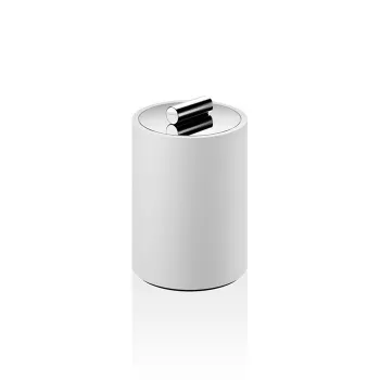 Контейнер с крышкой Decor Walther Stone 971254 белый/хром