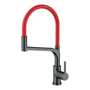 Смеситель для кухни Omoikiri Sinto 2 Plus GM-R вороненая сталь красный 4994467