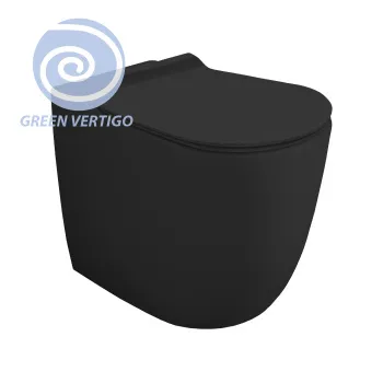 Унитаз напольный Simas Vignoni VI01VERTnero matt черный
