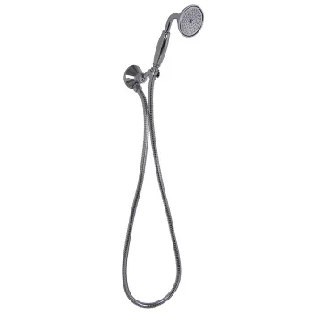 Душевой комплект с ручным душем Fima Carlo Frattini Wellness держателем с выпуском и металлическим шлангом 1500, хром F2287/7CR