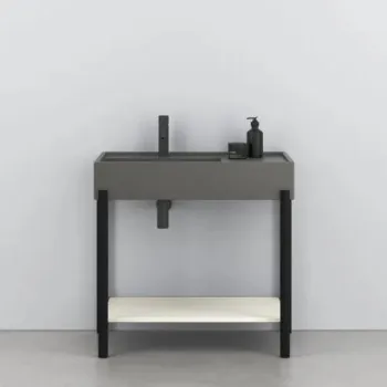 Раковина накладная Cielo Plinio PNLA CM 140 см серый