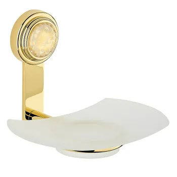 Мыльница подвесная THG Dahlia A41-F01-500 полированное золото