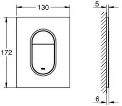 Панель смыва Grohe Cosmopolitan 37624GN0