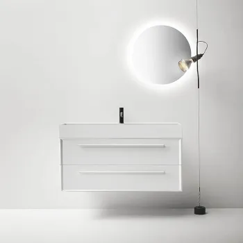 Композиция из тумбы Falper 7.0 R0510000000BQ 1000х450х500 и раковины CERAMILUX D7H10000000OP с 1 отверстием под смеситель, V2C