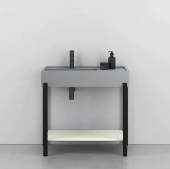 Раковина накладная Cielo Plinio PNLA BR 140 см серый