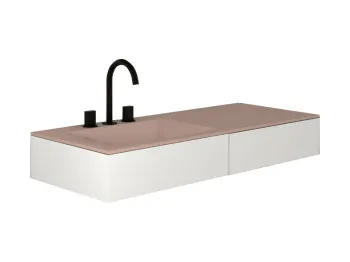 Раковина встраиваемая Cielo Milano MILA CP 120 см розовый