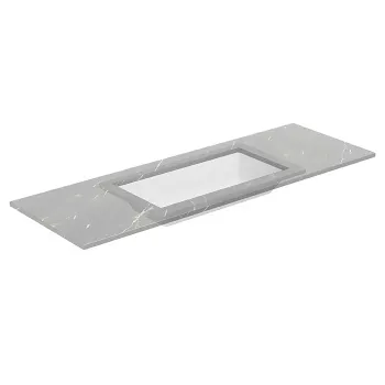 Раковина Azzurra Thin 75х40см встраиваемая под столешницу, без отв-я под смеситель, белый THLT07540000BI/(THI75/SP bi)*0