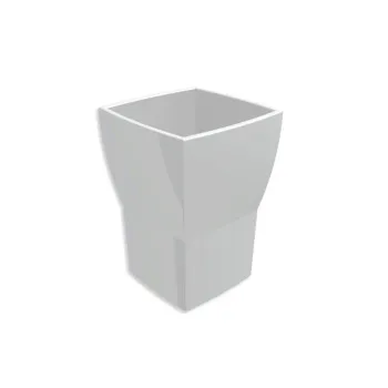 Стакан керамический Bertocci Grace настольный/подвесной, белый (без настенного держателя) 14277000000