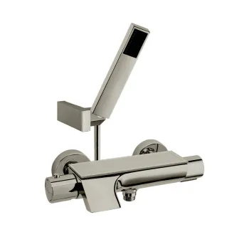 Смеситель термостатический Ramonsoler Urban Chic для ванны с каскадным изливом и с душевым комплектом никель 213901MRNC