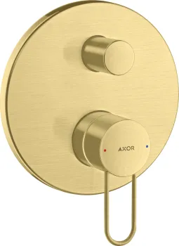 Axor Uno Смеситель для ванны, встраиваемый, с переключателем на 2 потока, цвет: шлифованная медь 384