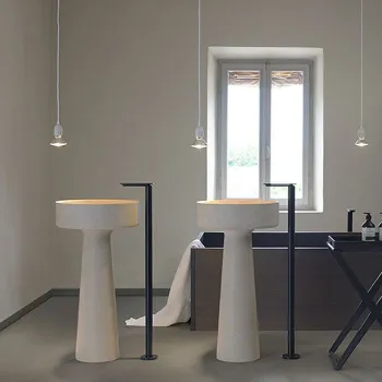 Раковина Agape Bjhon 47х47х90, без отв., мрамор Carrara, белый ACER1081MMC *0