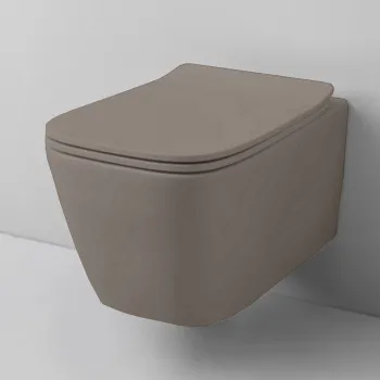 Унитаз подвесной Artceram A16 ASV003 40 00 в комплекте с крепежом, Brown tortora