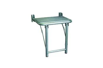 Сиденье для душа Nofer с двумя ножками для дополнительной опоры из нержавеющей стали глянцевой 15045.B