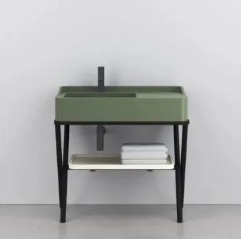 Раковина накладная Cielo Siwa SWLA AG 90 см зеленый