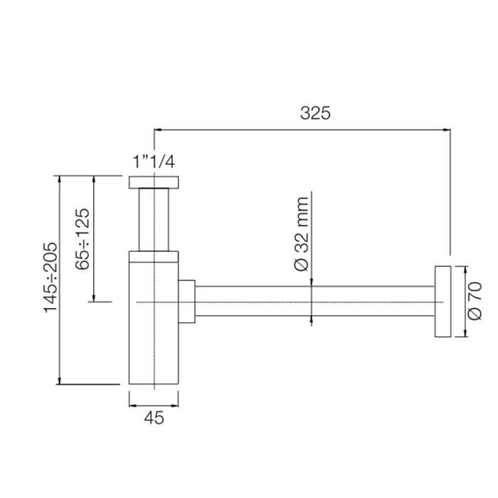 Сифон для раковины Fima Carlo Frattini Complementi Bagno хром F407CR