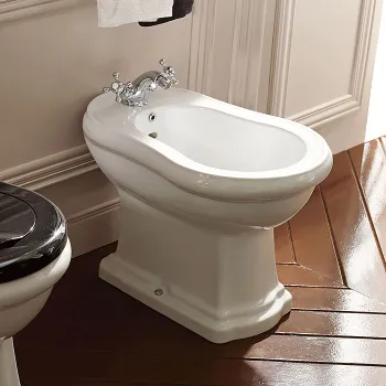 Биде напольное Kerasan Retro с 1 отв под смеситель, белый 102001*1