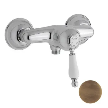 Смеситель для душа Cisal Arcana Empress однорычажный, настенный, бронза EM00044127 Акция