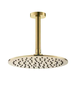 Потолочный верхний душ  (кронштейн 15см) Benesque Lumiere 22010504 латунь брашированная