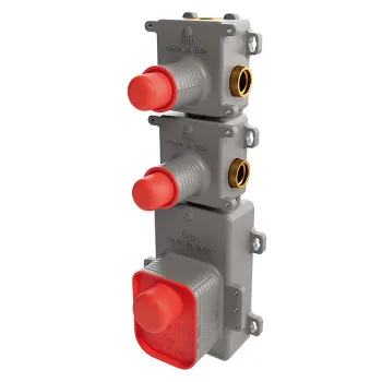 Внутренняя часть встраиваемого термостатического смесителя для душа Fima Carlo Frattini 2 источника F2462