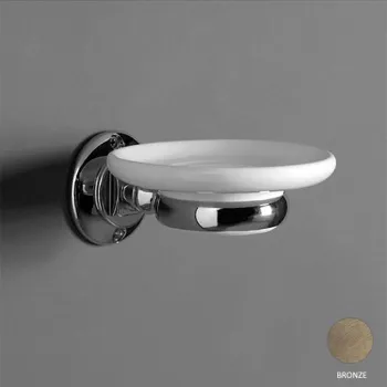 Мыльница подвесная Simas Victoria 260201br бронза/белый