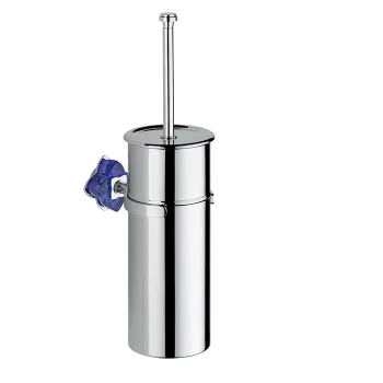 Ёршик для унитаза THG Petale De Cristal Bleu U6B-A02-4720C хром