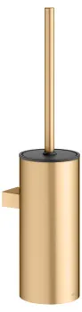 Туалетный ершик Keuco Moll 12769250101 с пластиковой колбой, латунь шлифованный\белый