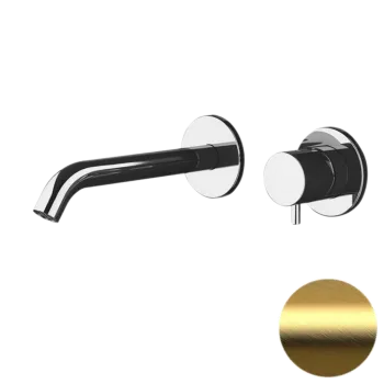 Смеситель для раковины Daniel Tokyo TK632PLDP золото брашированное