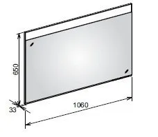 Зеркало с подсветкой Keuco 106 11596172000