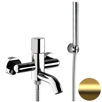 Смеситель для ванны Daniel Trilogy TG610DP золото брашированное