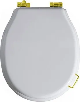 Крышка сиденье для унитаза Simas Lante LA 007 oro с микролифтом белый