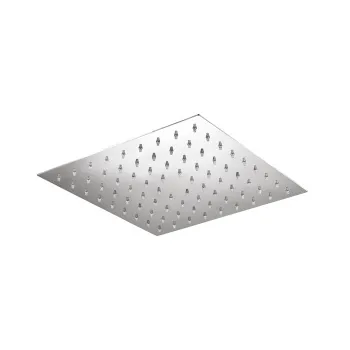 Верхний душ Plumberia Selection 250X250 из нерж.стали,встроенный клапан безопасности, поворот.крепление, антикальций, 2, хром, SAQ3114CR