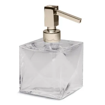 Дозатор настольный Bertocci Grimilde, прозрачный хрусталь/nichel mat 11990486050