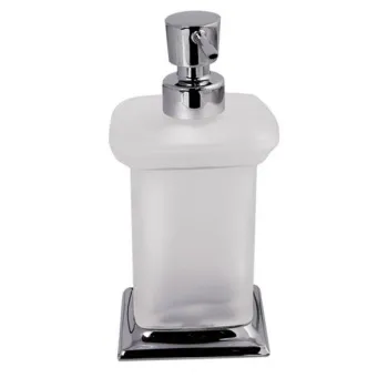 Дозатор для жидкого мыла Colombo Portofino настольный, хром/матовое стекло B9326.CR-VAN