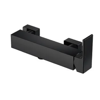 Смеситель для душа Gattoni Kubik однорычажный, вывод снизу, nero opaco 2525/25NO