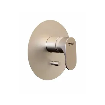 Встроенный однорычажный смеситель OLE для душа с переключателем на два потока Kerama Marazzi золотой атласный 69470EKM.M0.071