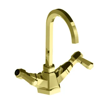 Смеситель для раковины Stella Eccelsa Leve 3217 EL 00004 AU00 золото