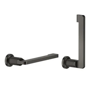 Держатель туалетной бумаги Gessi Inciso 58455.707 Black Metal Brushed PVD