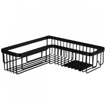 Полочка для ванной Colombo Angolari угловая, черный матовый B9611.NM