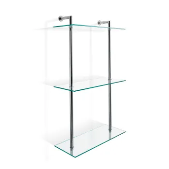 Полочка Decor Walther DW 016 40x16x65 3 стеклянных яруса, хром 701500