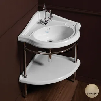 Консоль под раковину Simas Arcade 1011br угловая бронза