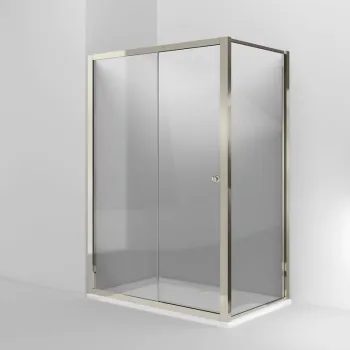 Боковая стенка для душевого ограждения Burlington Arcade ARC53 никель