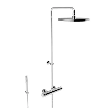 Душевой комплект Stella Bamboo 3287/304-300: термостатический смеситель, штанга+ручной+верхний душ 300 хром UN 02611 CR00