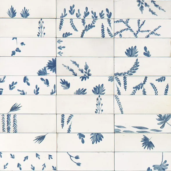 Керамогранит M96T Rice Bianco dec Leaf Lux 5x15