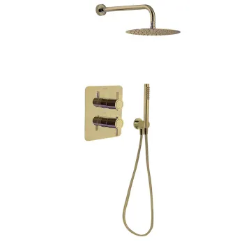 Смеситель для душа Ramonsoler Odisea встраиваемый термостатический на 2 выхода с тропическим и ручным душем K3987021OC