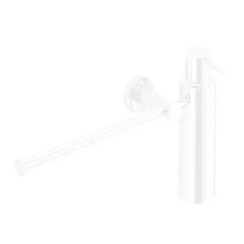 Полотенцедержатель с дозатором для жидкого мыла Colombo Plus подвесной, белый матовый W4975.BM