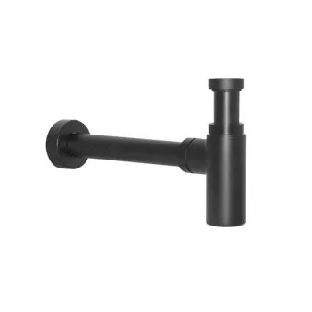 Duravit Сифон декоративный 1/4&amp;quot; удлиненный для донного клапана, цвет чёрный матовый
