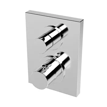 Внешняя часть встраиваемого термостатического смесителя для душа Stella 130 IS3294 P.V. с переключателем на 2 выхода, хром CT 06012 CR00