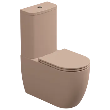 Чаша напольного унитаза GSG Ceramic Design Like White/Cipria Matt LKMBLBI000/032P